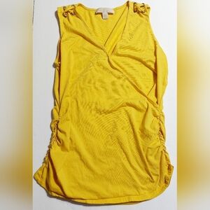 Yellow Michael‎ Kors Cinch Side tank too Size L